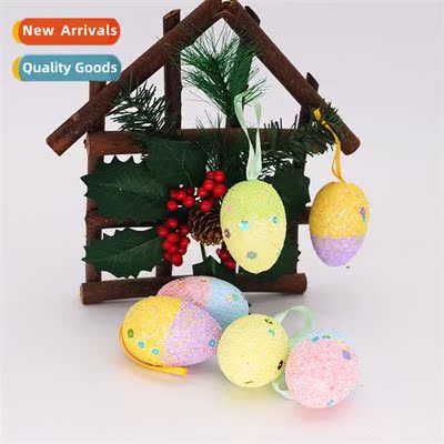 Easter Day Decorati 4*6cm Easter Eggs Colorful Foam Eggs DIY
