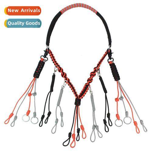 20 Rings Handmade Umbrella Rope Braided Collar Outdoor Multi