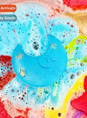 Sun, Mo and Stars Bath Salt Balls Rainbow Bubble Bombs Essen