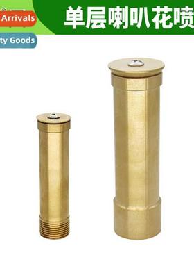 Fountain nozzle trumpet flower petunia music water lscape wa