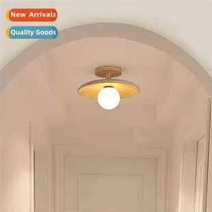 wind entrance ceiling Japanese modern log light simple style
