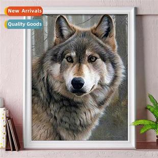 Stch 2023 New Precisi Embroidery Cross Thread Wolf Printing
