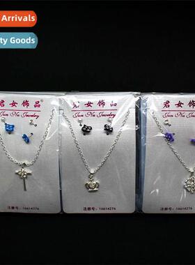 Persalized alloy necklace earrings female n exquise fashi ne