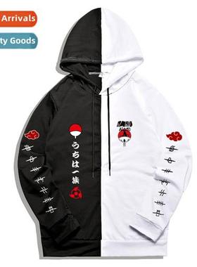 Japanese Naruto Uchiha Family Printed Hoodie Large Size Loos