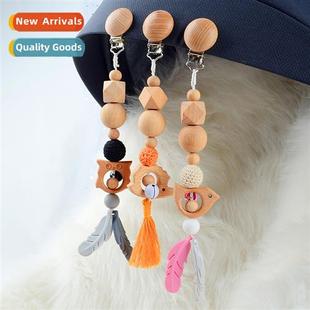 Baby Teer Stroller Pendant Pendant Wooden Fness Toys Music R