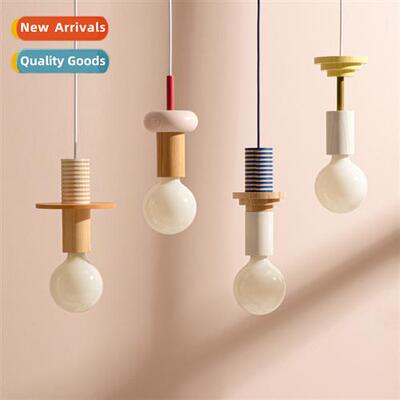 Childrens room bedside lamp modern Memphis style geometric b