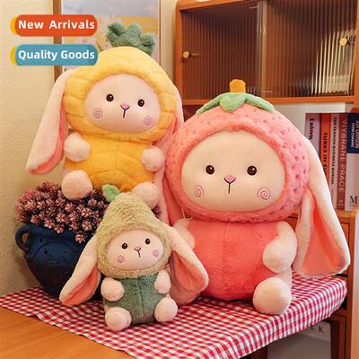 Cute fru rabb doll plush toys girls bed wh sleeping doll cut