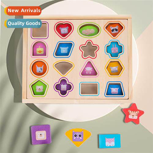 New shape matching block box children 3-6 years early educat