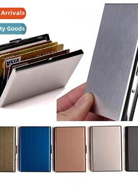 Ultra-thin anti-ft brush anti-degaussing metal card case shi