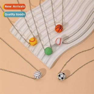 New sports basketball pendant men and women necklaces persal