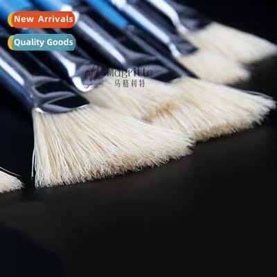 Magrte studio pig bristle fan-shaped brush fishtail fan join