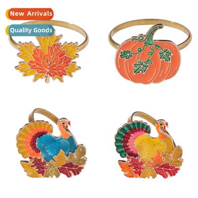 New creative western restaurant thanksgiving turkey napkin b