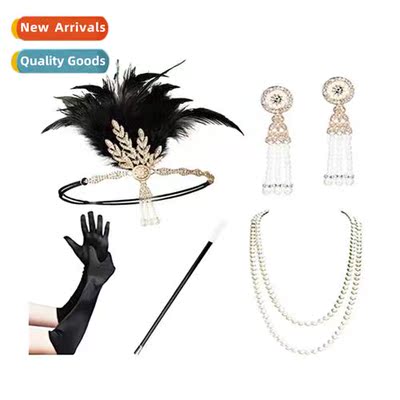 1920s Gatsby Bachelorette Party Set Decorati Fear Headdress