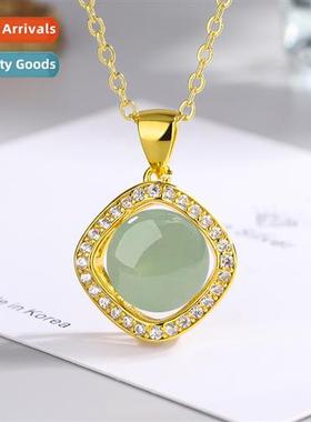 Overseas folk whirlwind hanfu zirc green jasper jasper imati