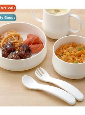 Imported Japanese baby special learning to eat fork plastic