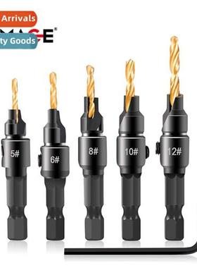 4PC/5PC Hexagal Shank Countersink Drill Woodworking Counters