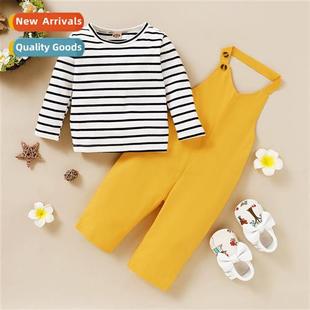 top winter printed striped sleeved new 2020 fall Girls