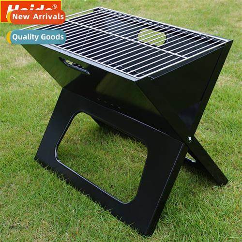 Multi X-type folding barbecue grill outdoor camping grill bb