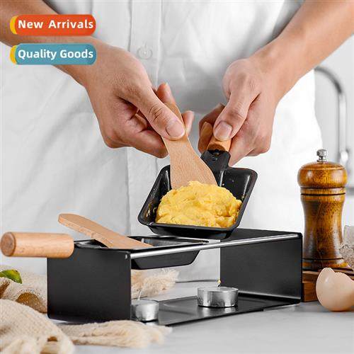 Wood Hle Cheese Grill Set Mini Nstick Grill Pan Butter Chees