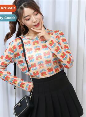 Hyunya wind T-shirt female summer hundred chic Korean printi