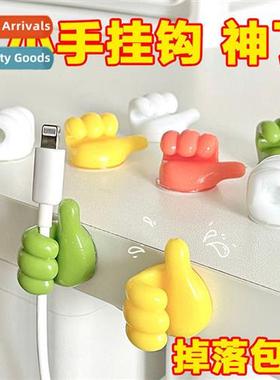 Creative thumbs sticky hooks strg n-trace free cable organiz