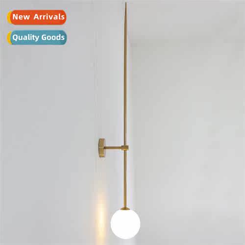 Scinavian simple minimalist wall lamp living room background