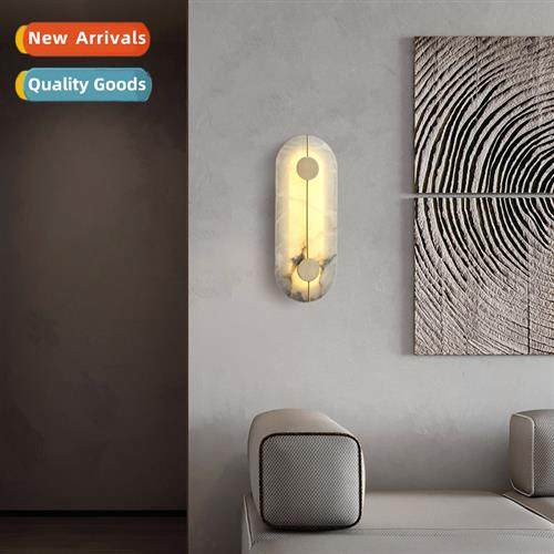 Post-modern creative marble living room wall lamps art bedsi