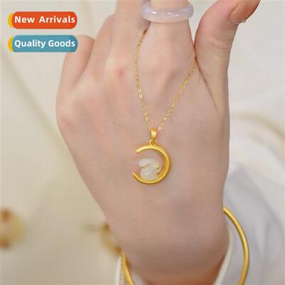 Rabb   Life Pendant Hetian Jade Whe Jade Rabb Necklace Femal