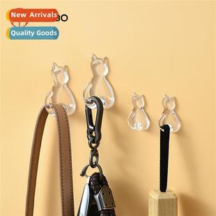 adhesive hooks creative Japan cat strg transparent kokubo