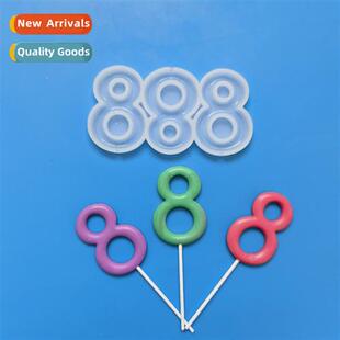 Drop glue BBT43 Lollipop Epoxy Mold DIY chocolate Coral Chee