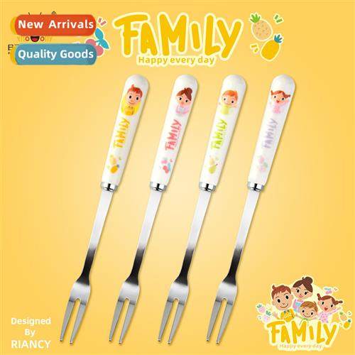 Single fru fork imati ceramic creative cute student stainles