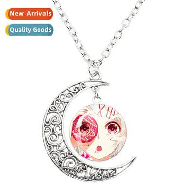 New Anime Tokyo Ghoul Mo Necklace Kaneki Mask Character Glas