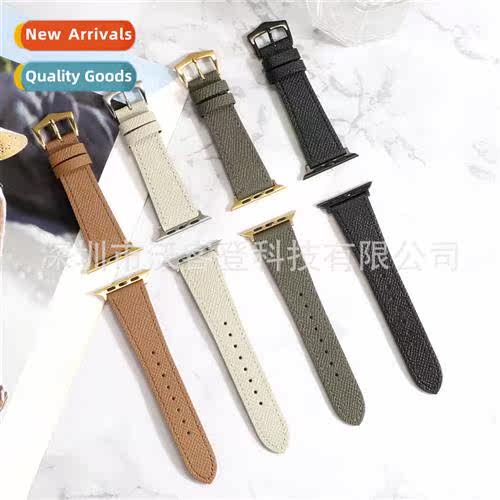 适用apple palm print leather strap apple watch8/SE/7/6/5/4/3