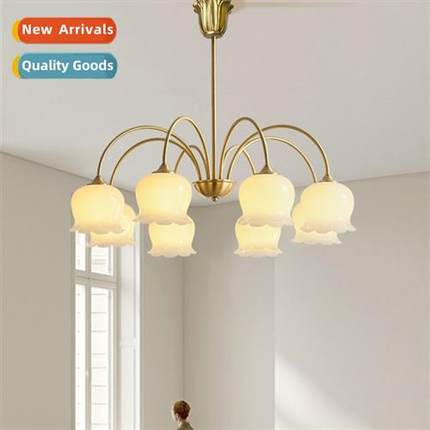 Modern French American brass simple atmosphere cream lily