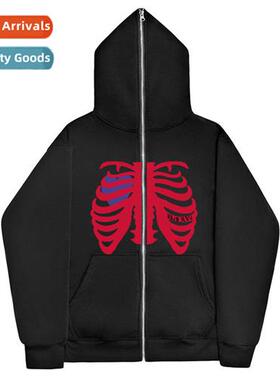 dark Y2K sternum sweatshirt men  women hoodie gothic couple