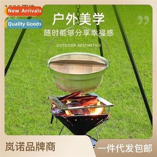 steel camping stainless multifunctial hanging Portable pot