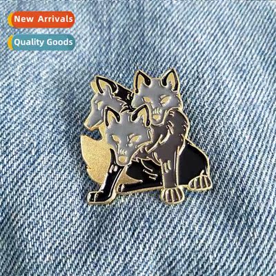 Total Drip Oil Carto Brooch Cowboy Shirt Backpack Wolf Brooc