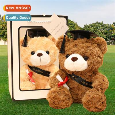 Hooded teddy bear doll graduati commemorative gift plush toy
