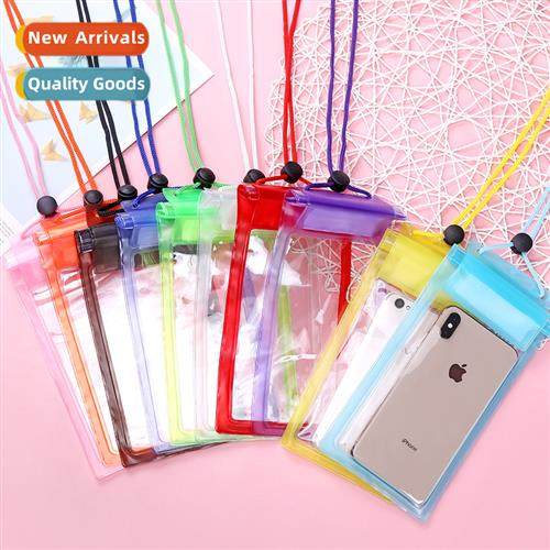 A2727PVC Transparent three lanyard anti water wet cell phe b