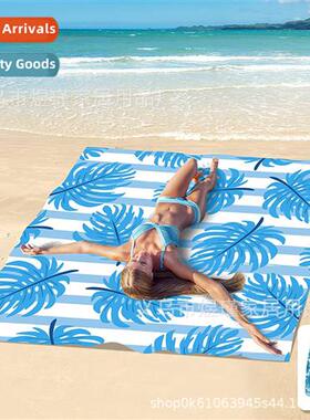 Heat Transfer Wind Bath Towel Reversible Velvet Beach Towel