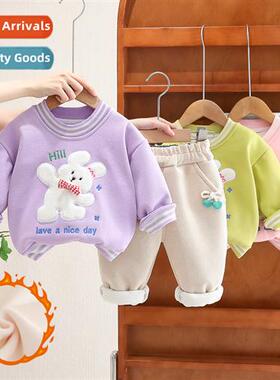 Childrens clothing girls padded su 2023 new double-layer war