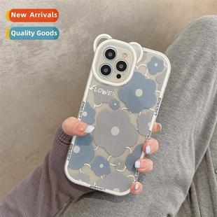 phe case transp apple flower girls ins iphe15