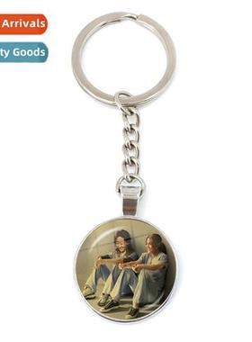 New TV characters keychain cute paramedic glass hanging bag