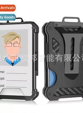 RFID Tracker Metal Cred Card Holder Bag Mens Wallet Transpar