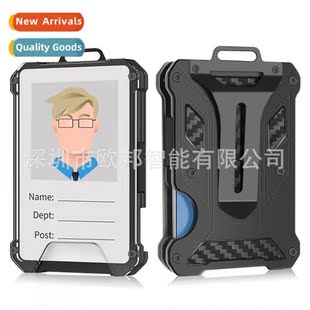Cred Card Wallet Tracker Transpar Mens Metal Bag RFID Holder