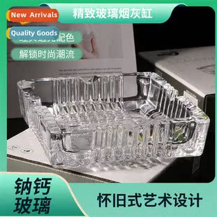 new classic crystal ashtray thickened durable ins wind persa