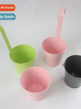 Hanging Bucket Removable Hook Planter Colorful Decorative Wa
