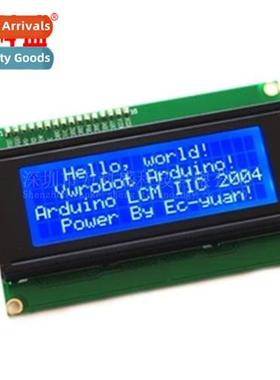 IIC/I2C 2004 Liquid Crystal Module Blue Screen Provide Libra