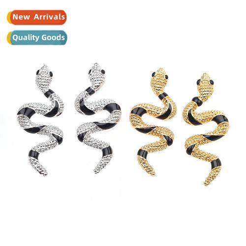 Europe and  Uned States persaly exaggerated snake earrings i