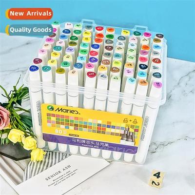 Dual Tip Alcohol Oil Based Marker Set 48/60/80 Colors Kids B